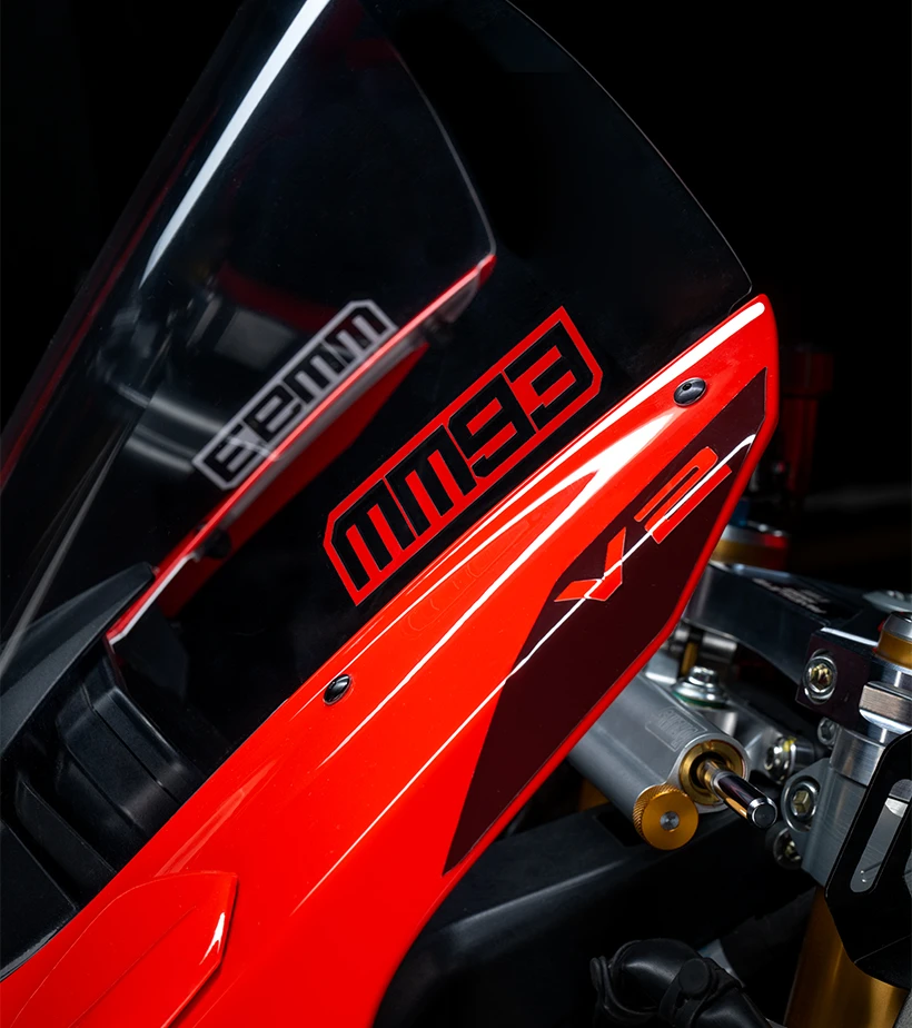 Pantalla Racing con detalle MM93